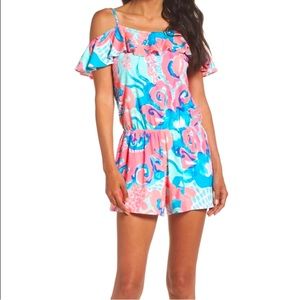 Lilly Pulitzer Klea Coral Reef romper